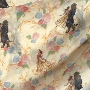 NWT Disney Beauty and the Beast 3 in 1 Scarf Princess Belle Floral Infinity Wrap